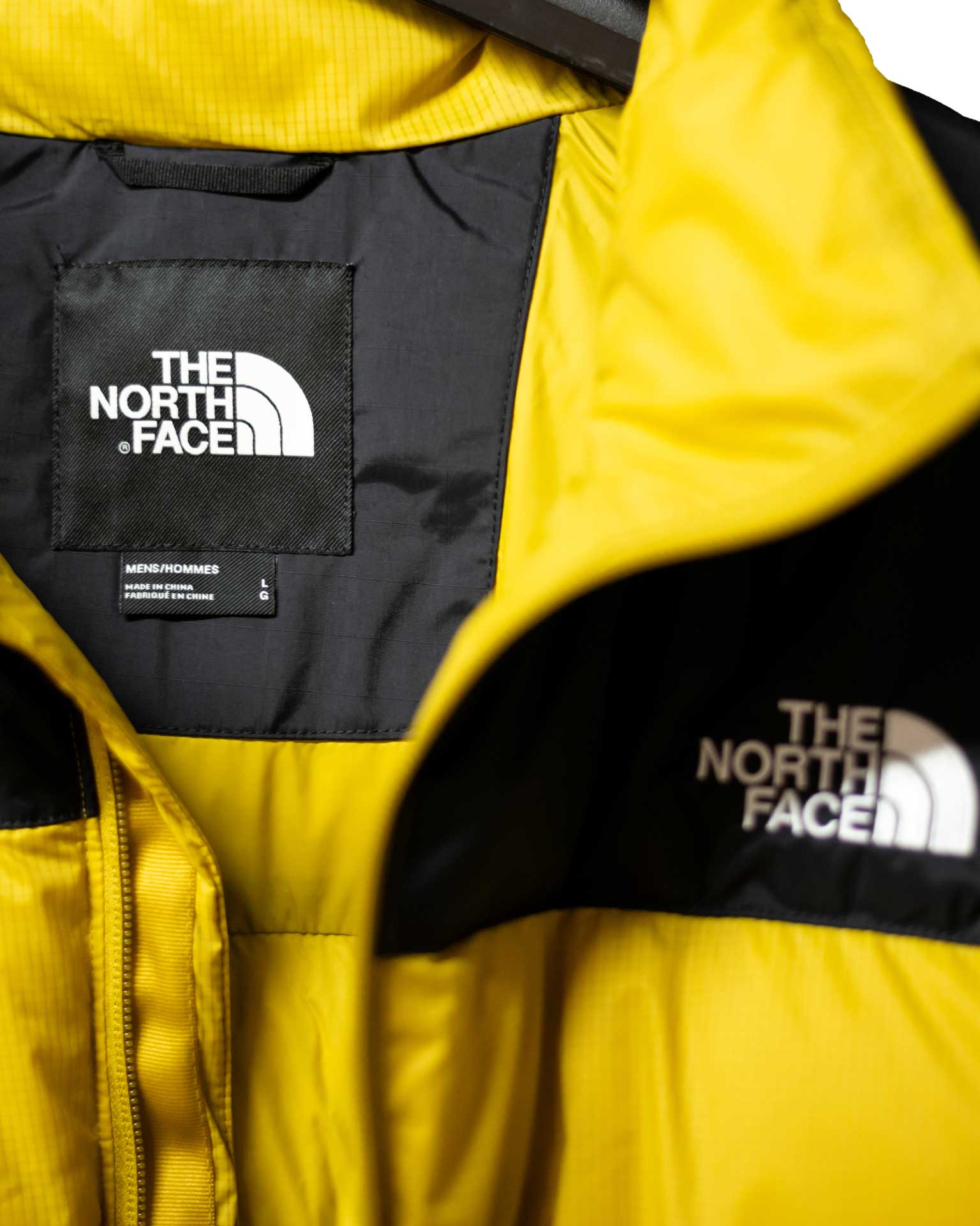 The Nort Face Yellow Down Jacket